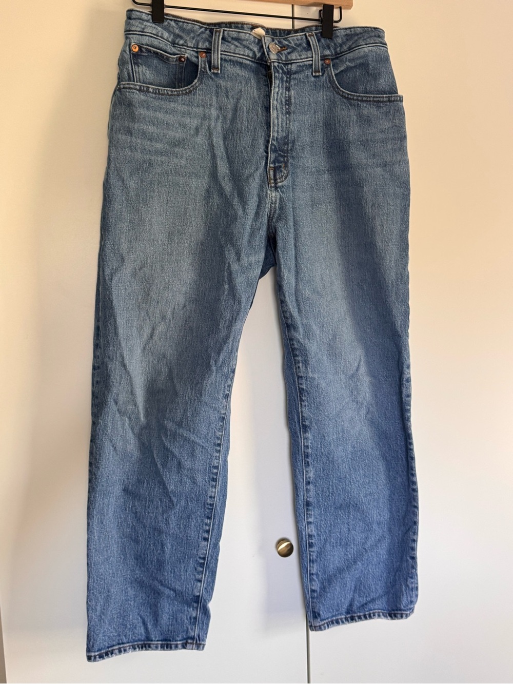 Madewell curvy 90s straight crop Jean